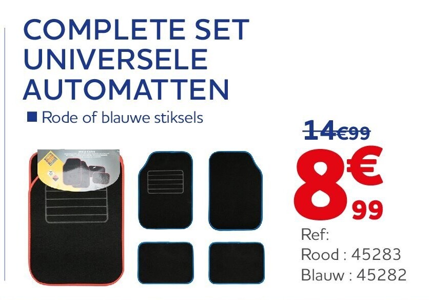 COMPLETE SET UNIVERSELE AUTOMATTEN