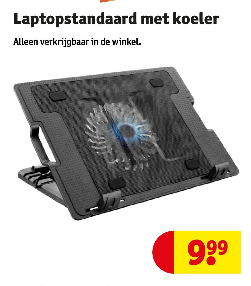 Laptopstandaard met koeler