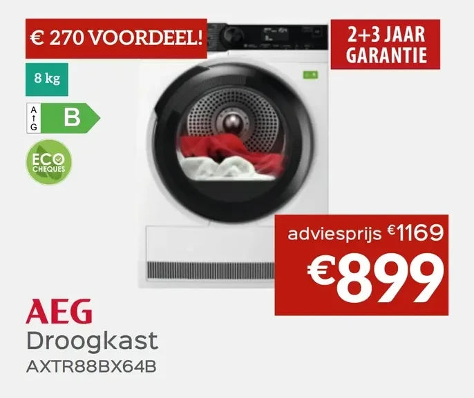 AEG Droogkast AXTR88BX64B