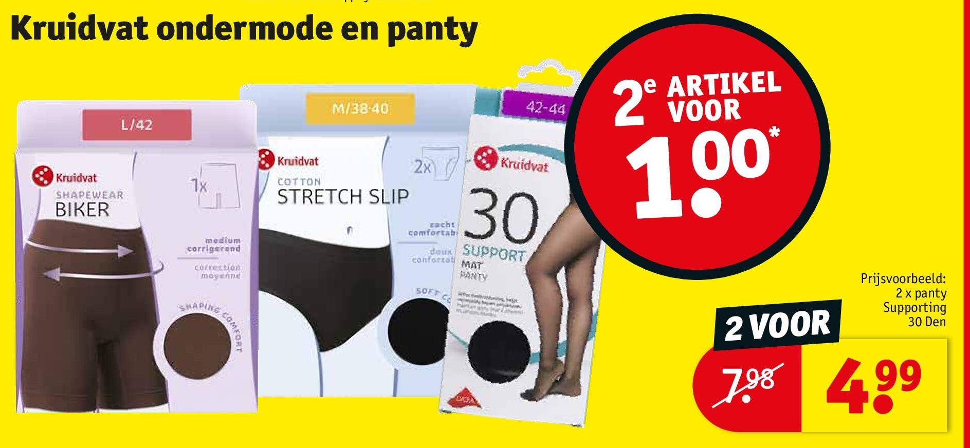 Kruidvat ondermode en panty