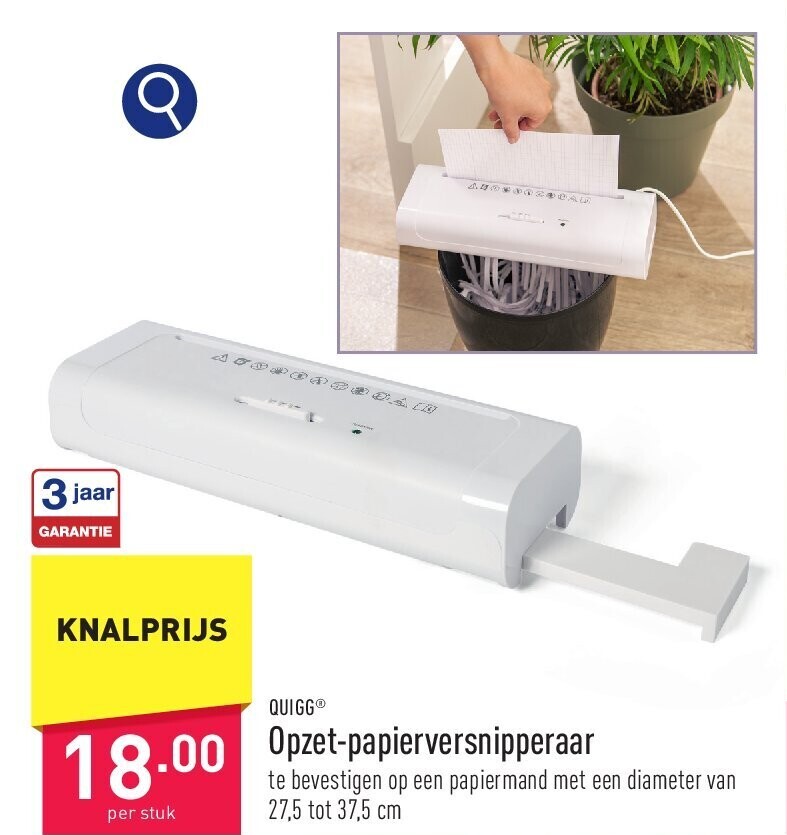 Opzet-papierversnipperaar