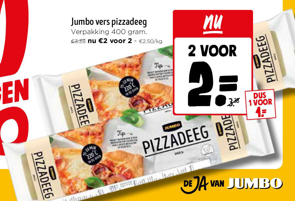 Jumbo vers pizzadeeg