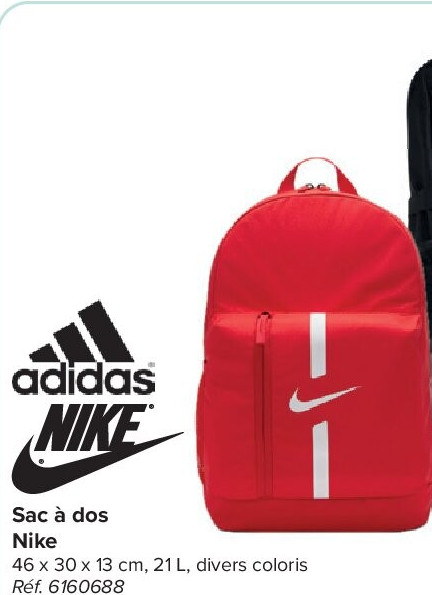 Sac à dos Nike 46 x 30 x 13 cm, 21 L