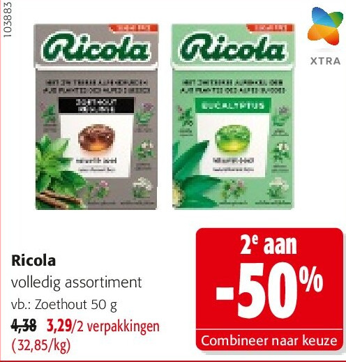 Ricola Zoethout 50 g