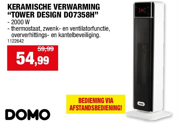 KERAMISCHE VERWARMING “TOWER DESIGN DO7358H”