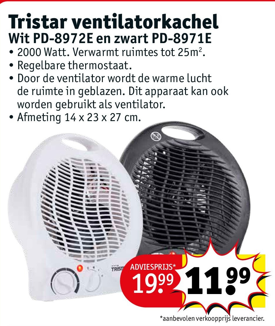 Tristar ventilatorkachel