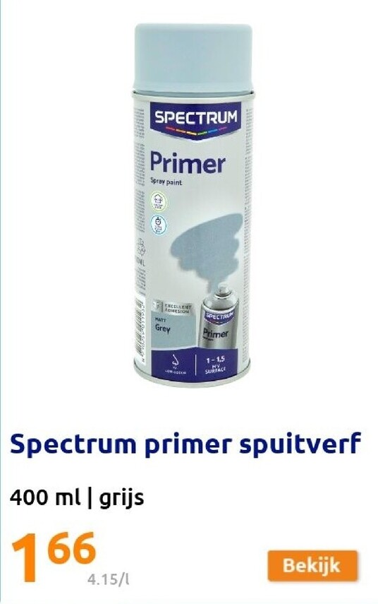 Spectrum primer spuitverf