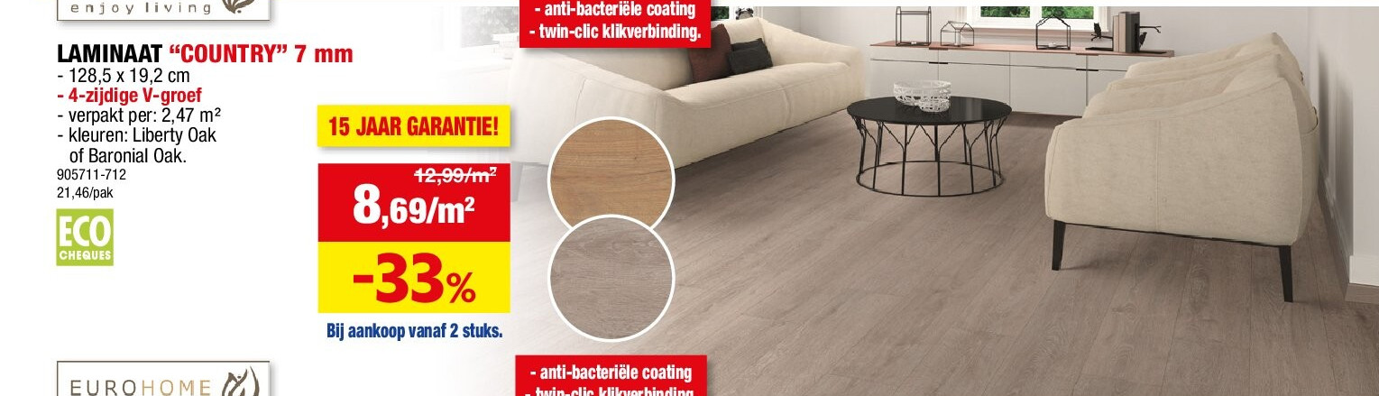 LAMINAAT “COUNTRY” 7 mm