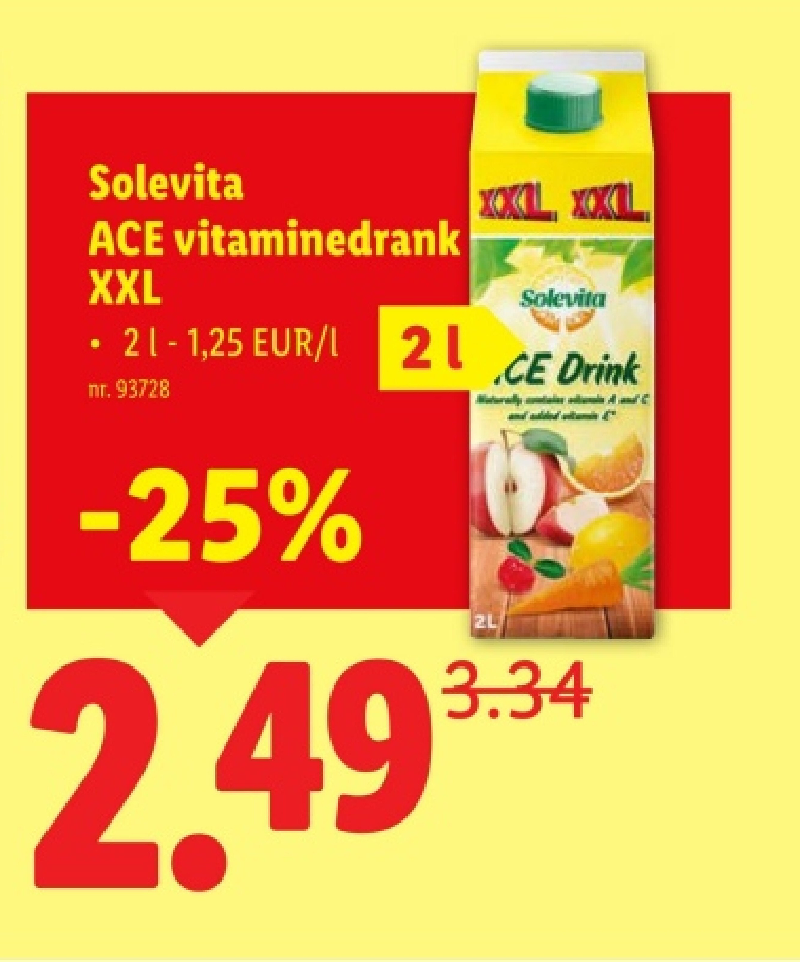 ACE vitaminedrank XXL