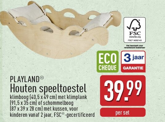 Houten speeltoestel