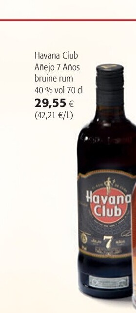 Havana Club Anejo 7 Anos bruine rum