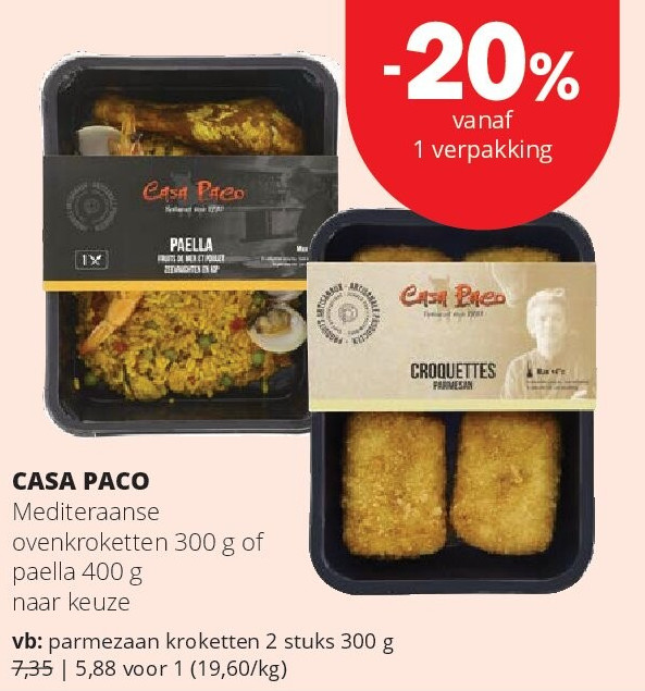 CASA PACO Mediteraanse ovenkroketten 300 g
