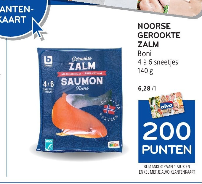 NOORSE GEROOKTE ZALM
