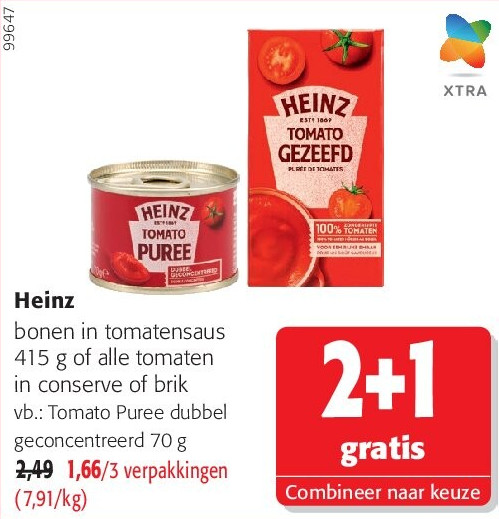Heinz Tomato Puree dubbel geconcentreerd 70 g