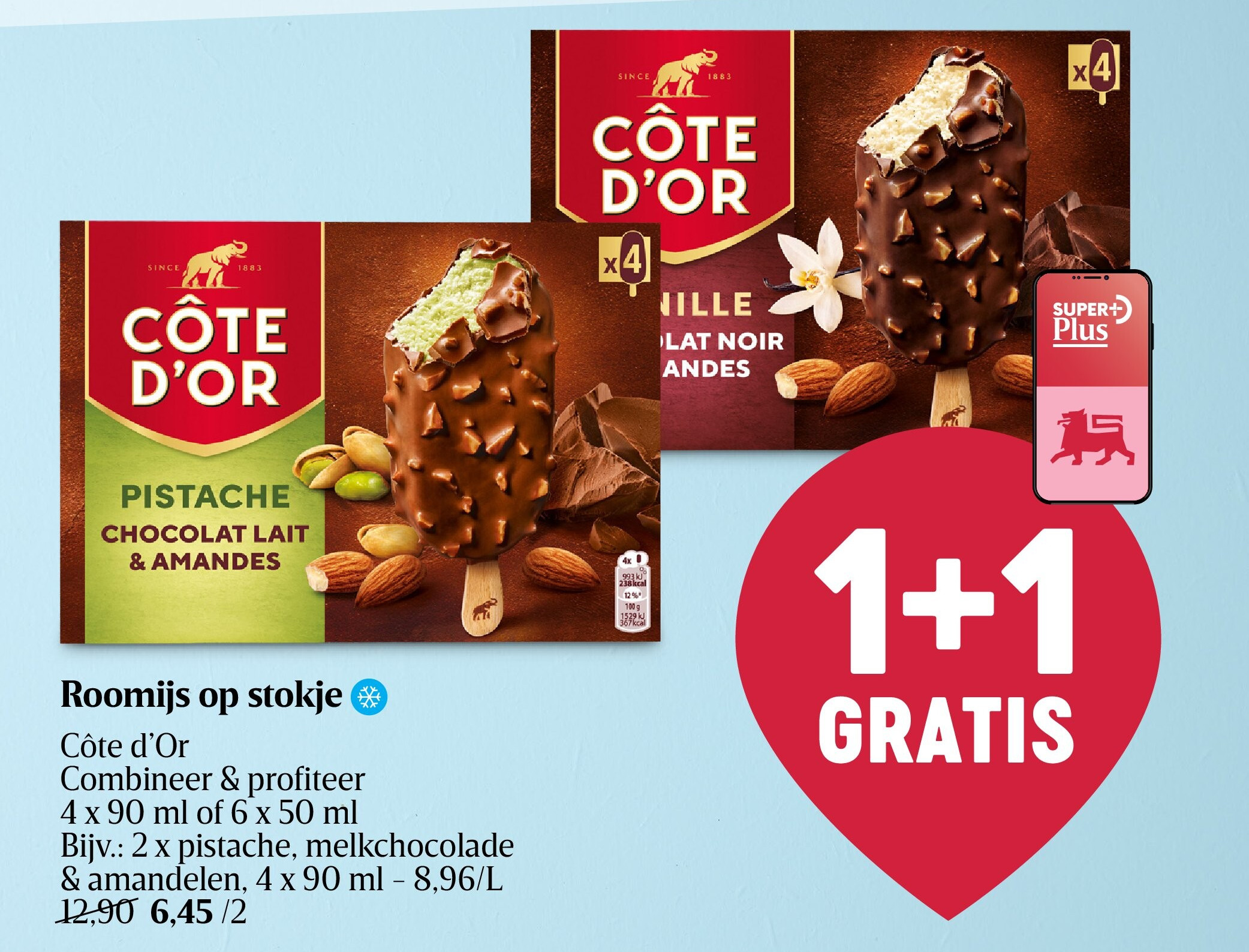 Roomijs op stokje
