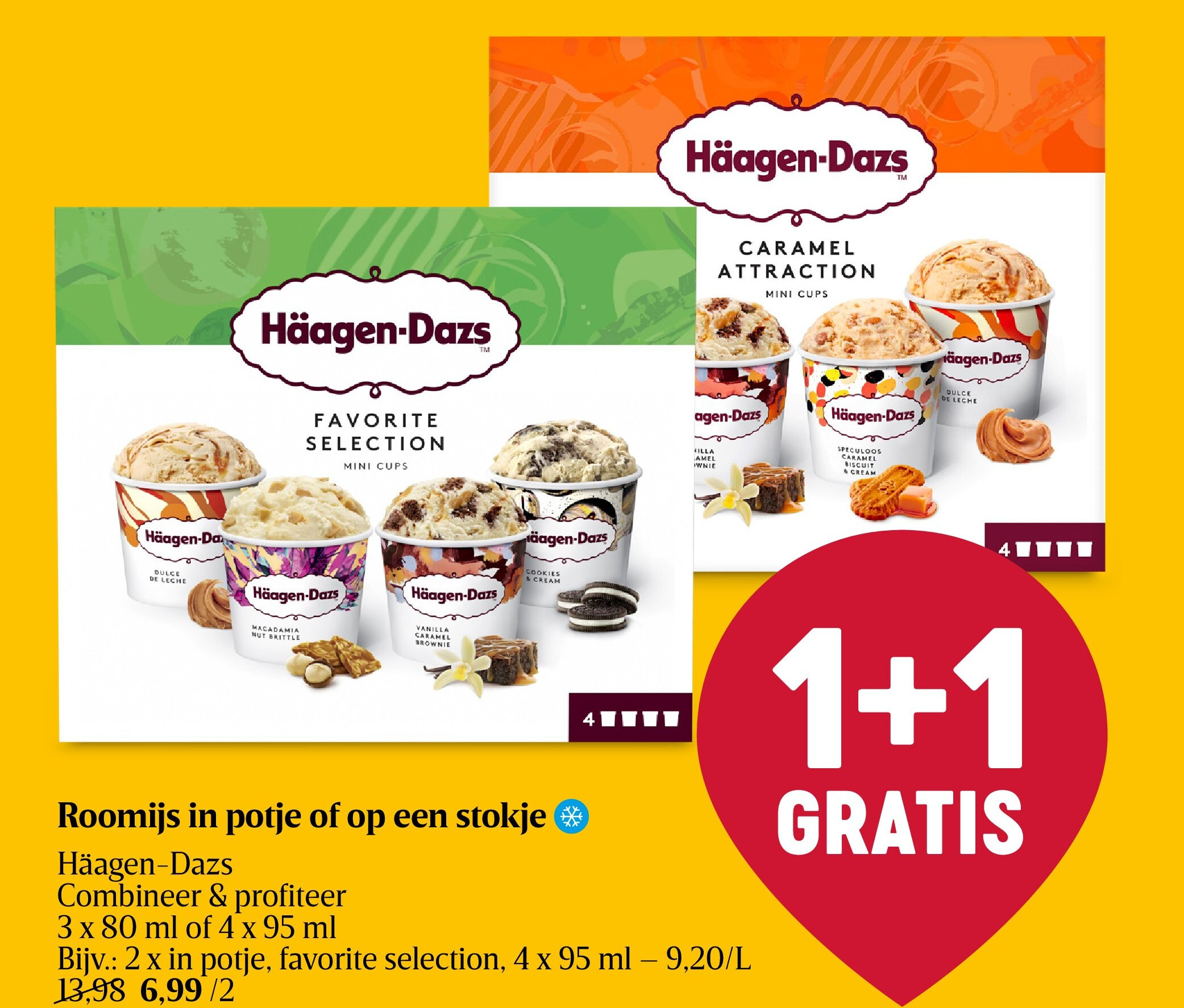 Roomijs in potje of op een stokje