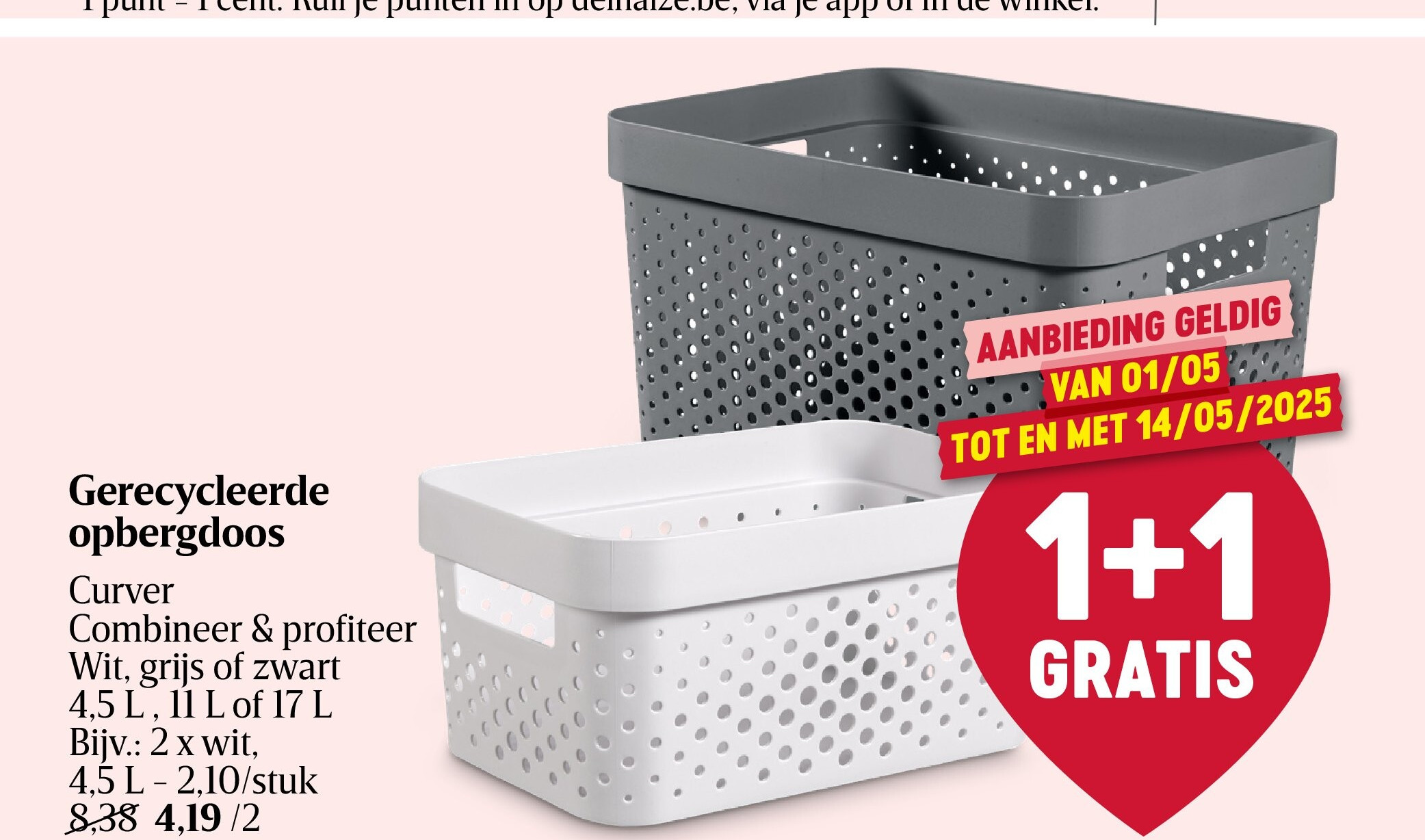 Gerecycleerde opbergdoos