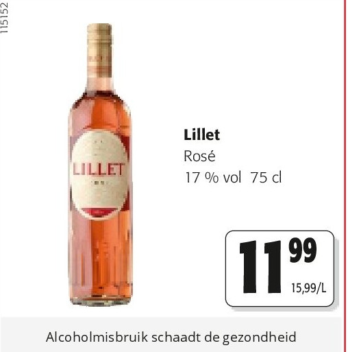 Lillet Rosé 17 % vol 75 cl