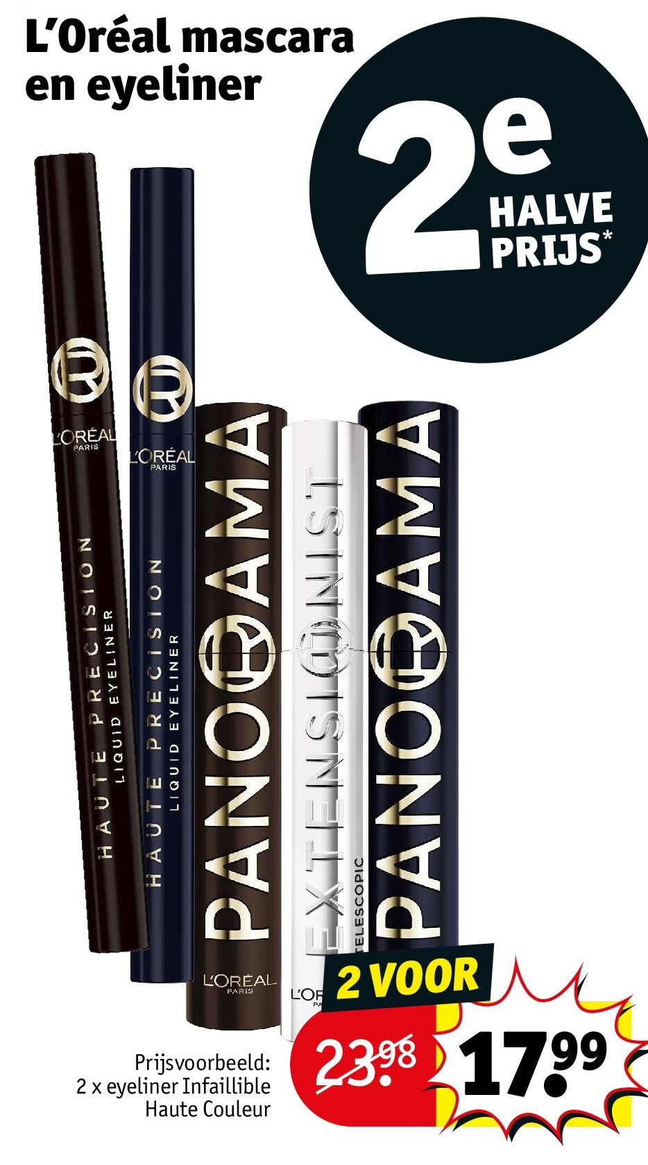 L’Oréal mascara en eyeliner