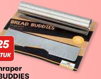 Deegschraper BREAD BUDDIES roestvrij staal 17 x 15 x 3 cm