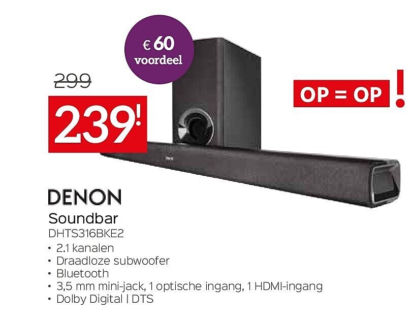 DENON Soundbar DHTS316BKE2