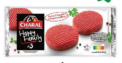 3 hachés Happy Family Charal