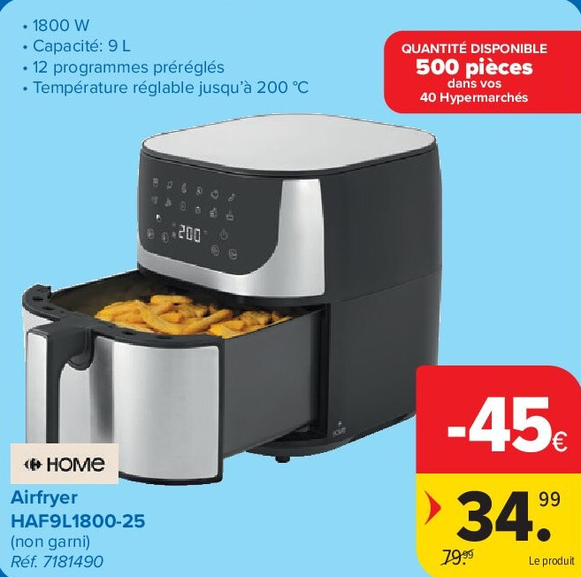 HOME Airfryer HAF9L1800-25