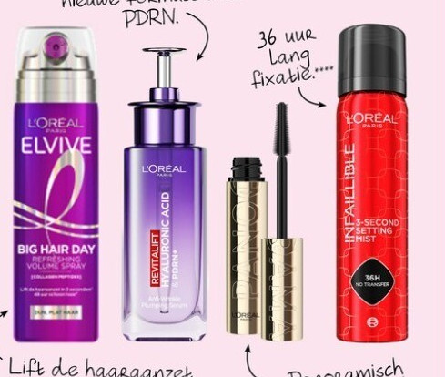 L'Oréal Paris beauty products