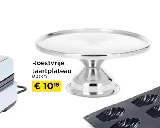 Roestvrije taartplateau