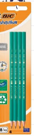 Set van 4 HB potloden Evolution