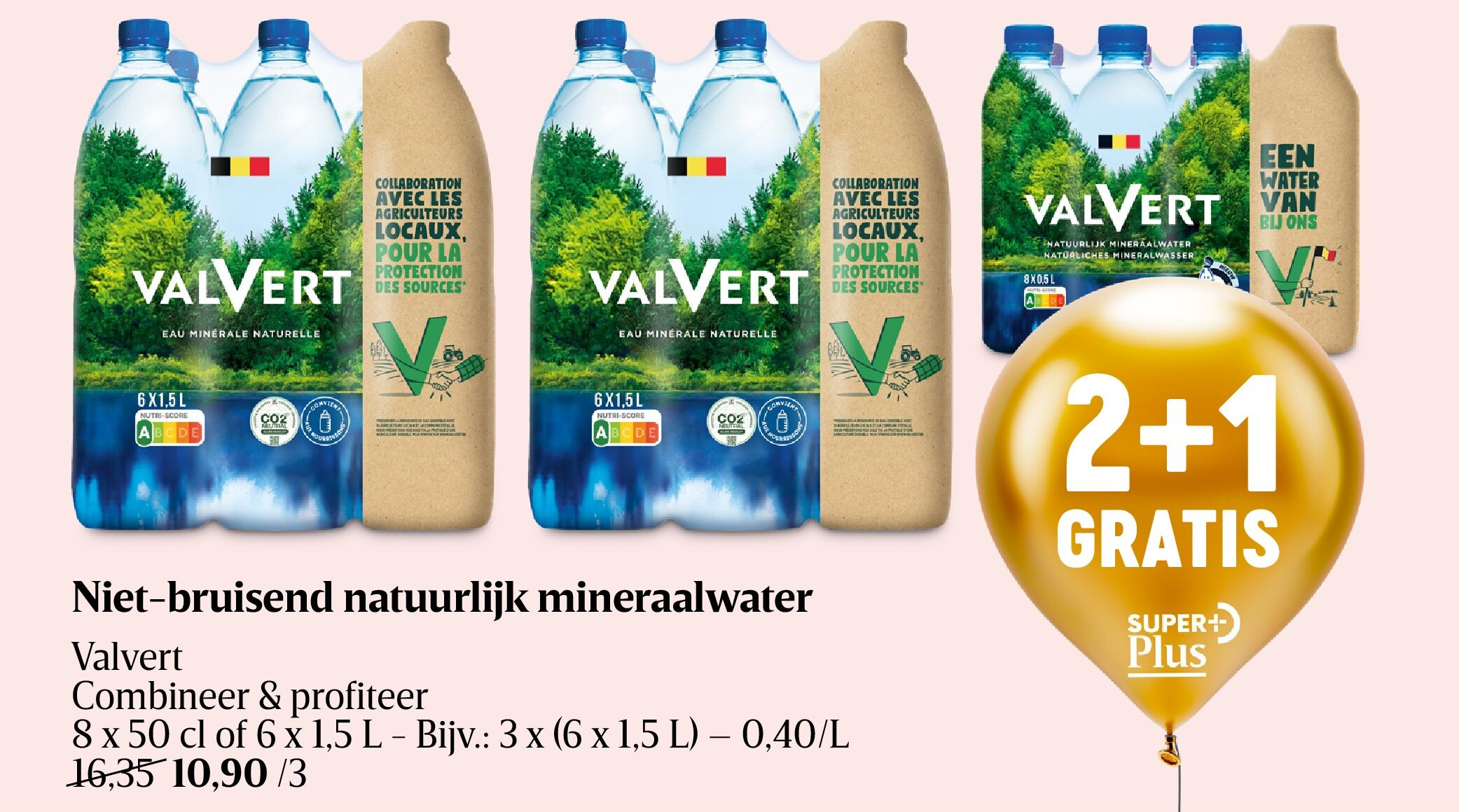 Niet-bruisend natuurlijk mineraalwater