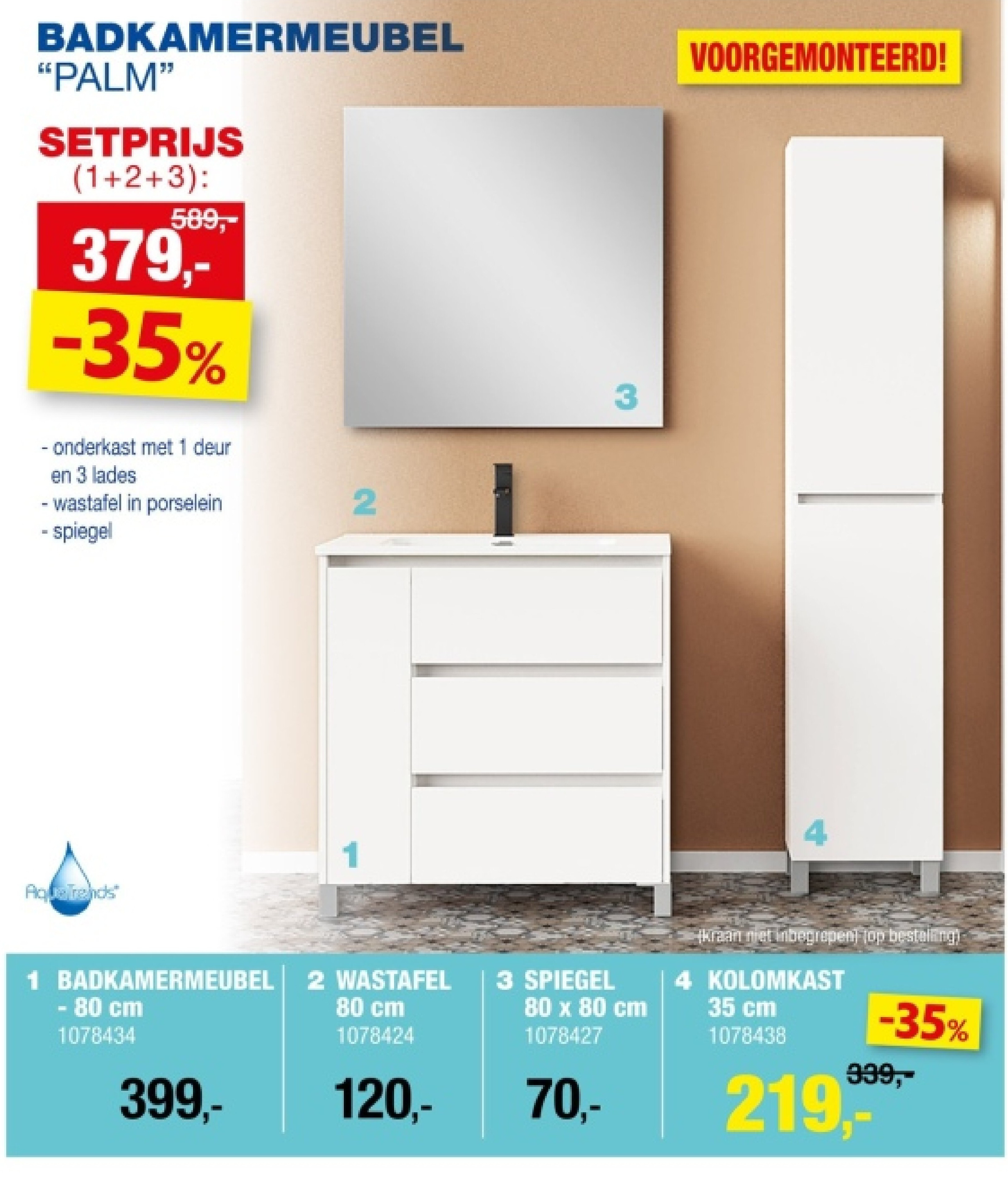 BADKAMERMEUBEL "PALM"