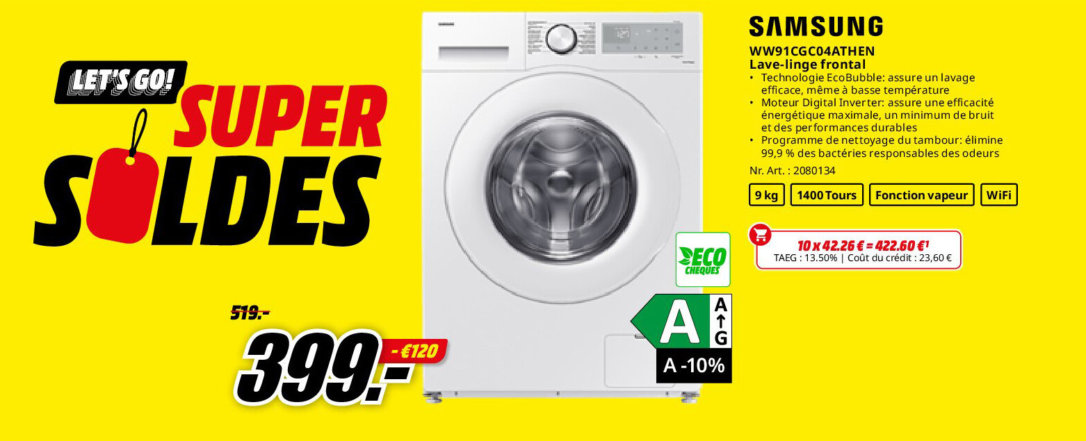 Samsung WW91CGC04ATHEN Lave-linge frontal