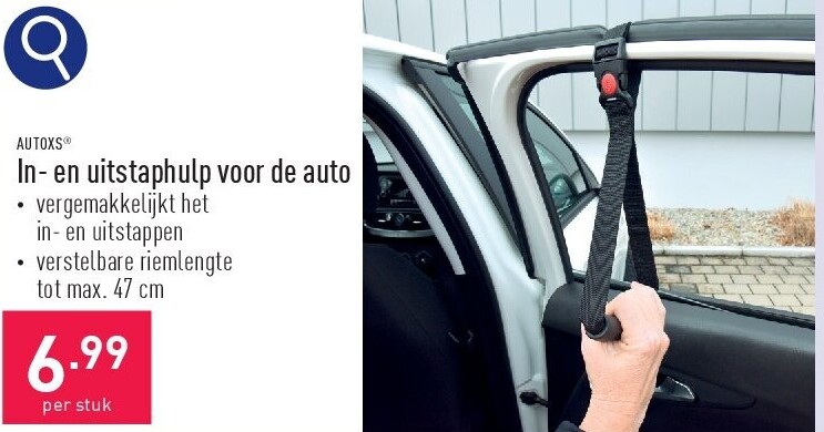 In- en uitstaphulp voor de auto
