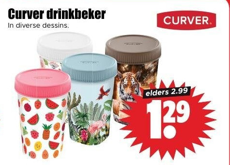Curver drinkbeker