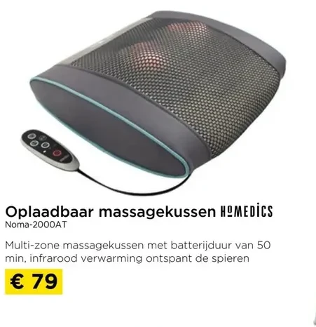 Oplaadbaar massagekussen HOMEDICS