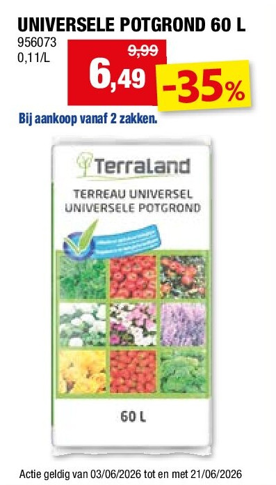 UNIVERSELE POTGROND 60 L