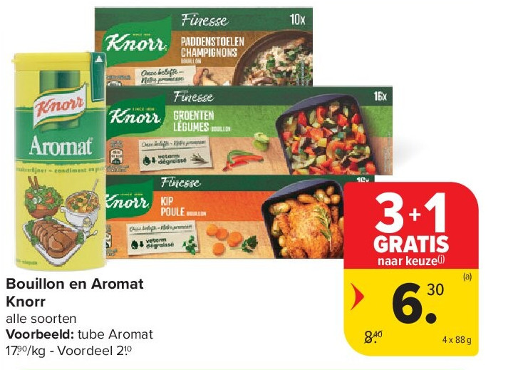 Bouillon en Aromat Knorr