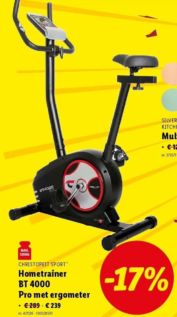 Hometrainer BT 4000 Pro met ergometer