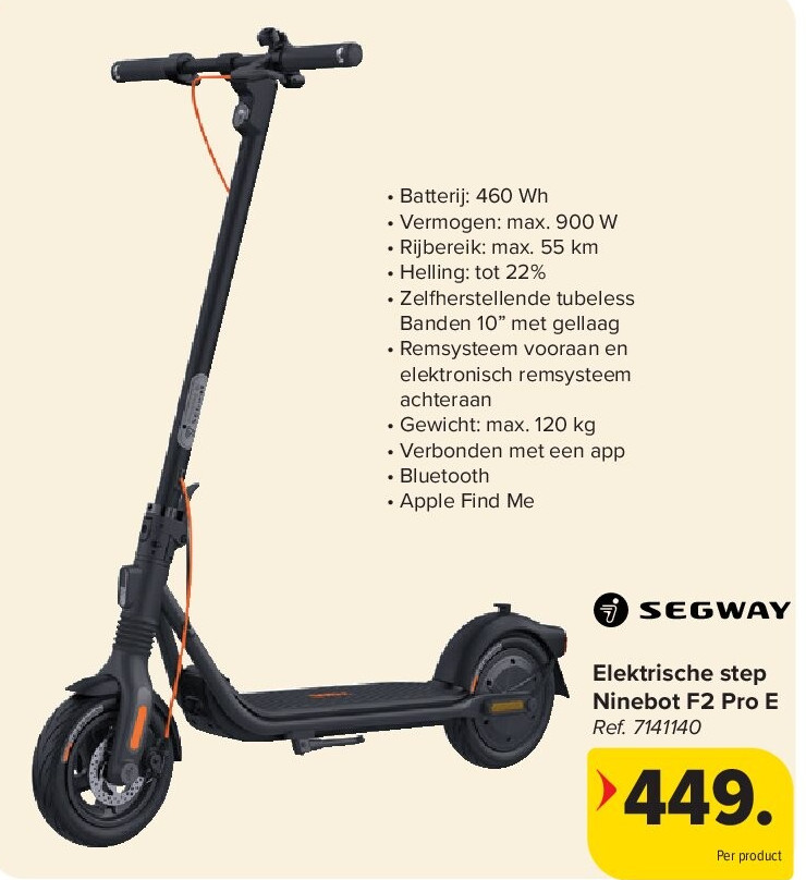 SEGWAY Elektrische step Ninebot F2 Pro E