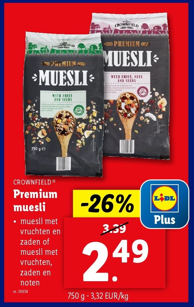 Premium muesli