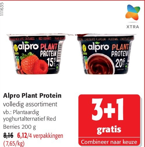Alpro Plant Protein Plantaardig yoghurtalternatief Red Berries 200 g