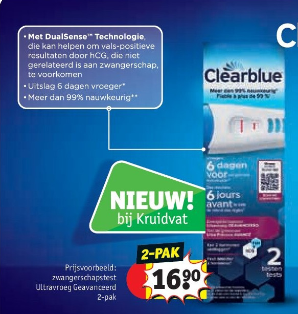 zwangerschapstest Ultravroeg Geavanceerd 2-pak
