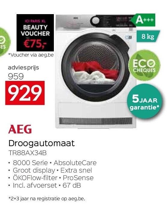 Age Droogautomaat TR88AX34B