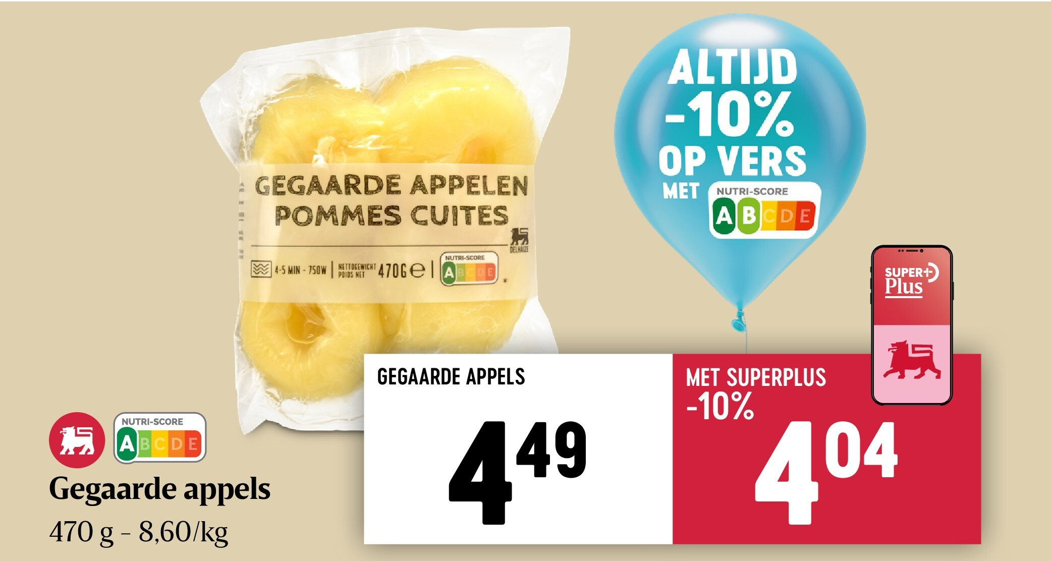 Gegaarde appels