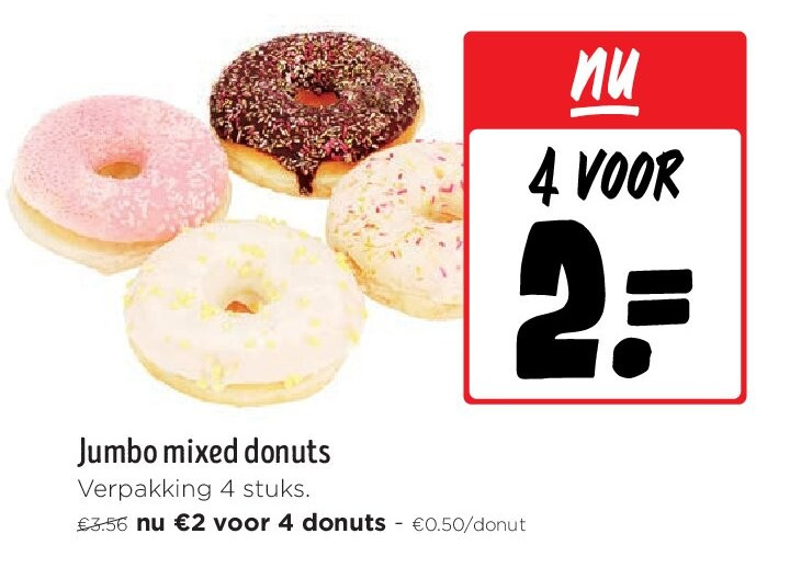 Jumbo mixed donuts