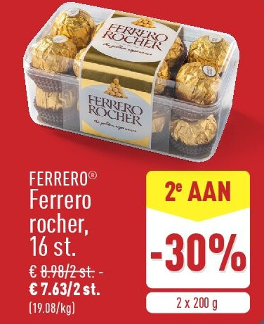 Ferrero rocher, 16st.