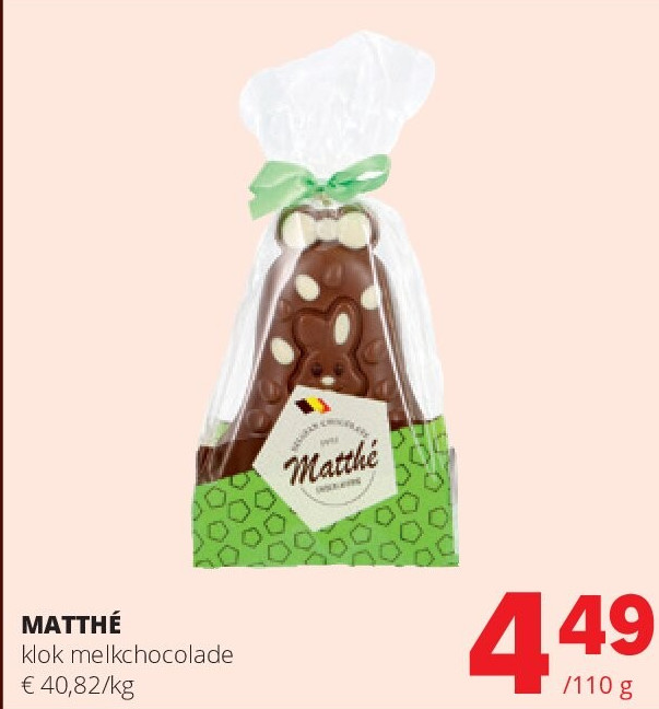 MATTHÉ klok melkchocolade