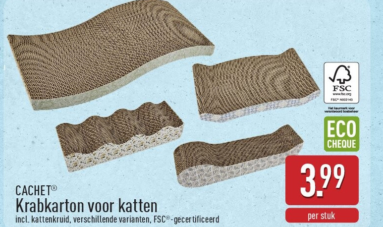 Krabkarton voor katten