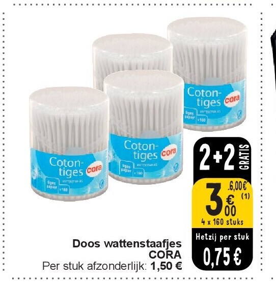 Doos wattenstaafjes